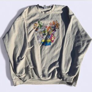 Toy Story Theme Cream crewneck sweatshirt XL #ToyStory #Gildan #Disney